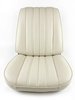 Front Bucket Seat Upholstery Kit for 1966 Chevrolet Chevelle, El Camino, Malibu, 4-Piece [Madrid Grain Vinyl White] - image 2