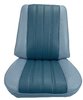 Front Bucket Seat Upholstery Kit for 1966 Chevrolet Chevelle, El Camino, Malibu, 4-Piece [Madrid Grain Vinyl 2-Tone Blue] - image 2
