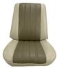 Front Bucket Seat Upholstery Kit for 1966 Chevrolet Chevelle, El Camino, Malibu, 4-Piece [Madrid Grain Vinyl 2-Tone Fawn] - image 2