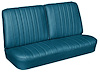 Front Split Back Bench Seat Upholstery Kit for 1966 Chevrolet Chevelle, El Camino, Malibu, 4-Piece [Madrid Grain Vinyl Bright Bl - image 1