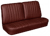 Front Split Back Bench Seat Upholstery Kit for 1966 Chevrolet Chevelle, El Camino, Malibu, 4-Piece [Madrid Grain Vinyl Bronze] - image 1