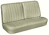 Front Split Back Bench Seat Upholstery Kit for 1966 Chevrolet Chevelle, El Camino, Malibu, 4-Piece [Madrid Grain Vinyl Fawn] - image 1