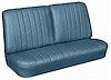Front Split Back Bench Seat Upholstery Kit for 1966 Chevrolet Chevelle, El Camino, Malibu, 4-Piece [Madrid Grain Vinyl Light Blu - image 1