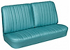 Front Split Back Bench Seat Upholstery Kit for 1966 Chevrolet Chevelle, El Camino, Malibu, 4-Piece [Madrid Grain Vinyl Turquoise - image 1
