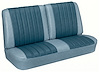 Front Split Back Bench Seat Upholstery Kit for 1966 Chevrolet Chevelle, El Camino, Malibu, 4-Piece [Madrid Grain Vinyl 2-Tone Bl - image 1