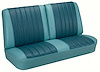 Front Split Back Bench Seat Upholstery Kit for 1966 Chevrolet Chevelle, El Camino, Malibu, 4-Piece [Madrid Grain Vinyl 2-Tone Tu - image 1
