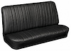 Rear Seat Upholstery Kit for 1966 Chevrolet Chevelle, Malibu, Coupe, Hardtop, 2-Piece [Madrid Grain Vinyl Black]