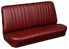 Rear Seat Upholstery Kit for 1966 Chevrolet Chevelle, Malibu, Coupe, Hardtop, 2-Piece [Madrid Grain Vinyl Red] - image 1