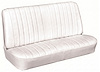 Rear Seat Upholstery Kit for 1966 Chevrolet Chevelle, Malibu, Convertible, 2-Piece [Madrid Grain Vinyl White] - image 1