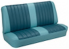 Rear Seat Upholstery Kit for 1966 Chevrolet Chevelle, Malibu, Convertible, 2-Piece [Madrid Grain Vinyl 2-Tone Turquoise] - image 1