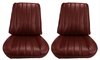 Front Buckets & Rear Seat Upholstery Kit for 1966 Chevy Chevelle & Malibu, Coupe, Hardtop [Madrid Grain Vinyl Bronze] - image 2