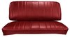 Front Buckets & Rear Seat Upholstery Kit for 1966 Chevy Chevelle & Malibu, Coupe, Hardtop [Madrid Grain Vinyl Red] - image 3
