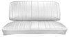 Front Buckets & Rear Seat Upholstery Kit for 1966 Chevy Chevelle & Malibu, Coupe, Hardtop [Madrid Grain Vinyl White] - image 3