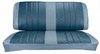 Front Buckets & Rear Seat Upholstery Kit for 1966 Chevy Chevelle & Malibu, Coupe, Hardtop [Madrid Grain Vinyl 2-Tone Blue] - image 3