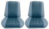 Front Buckets & Rear Seat Upholstery Kit for 1966 Chevy Chevelle & Malibu, Convertible [Madrid Grain Vinyl 2-Tone Blue] - image 2