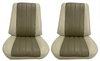 Front Buckets & Rear Seat Upholstery Kit for 1966 Chevy Chevelle & Malibu, Convertible [Madrid Grain Vinyl 2-Tone Fawn] - image 2