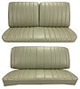 Front Split Back Bench & Rear Seat Upholstery Kit for 1966 Chevy Chevelle & Malibu, Convertible [Madrid Grain Vinyl Fawn] - image 1