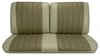 Front Split Back Bench & Rear Seat Upholstery Kit for 1966 Chevy Chevelle & Malibu, Convertible [Madrid Grain Vinyl 2-Tone Fawn] - image 2