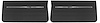 Front Standard Door Panel Set for 1966 Chevrolet Chevelle, El Camino & Malibu, All 2-Door Models [Black]