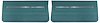 Front Standard Door Panel Set for 1966 Chevrolet Chevelle, El Camino & Malibu, All 2-Door Models [Turquoise] - image 1