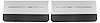 Front Standard Door Panel Set for 1966 Chevrolet Chevelle, El Camino & Malibu, All 2-Door Models [Black/White] - image 1