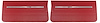 Front Standard Door Panel Set for 1966 Chevrolet Chevelle, El Camino & Malibu, All 2-Door Models [Red] - image 1
