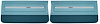 Front Standard Door Panel Set for 1966 Chevrolet Chevelle, El Camino & Malibu, All 2-Door Models [2-Tone Turquoise] - image 1