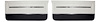 Front Deluxe Door Panel Set for 1966 Chevrolet Chevelle, El Camino & Malibu, All 2-Door Models [Black/White] - image 1