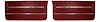 Front Deluxe Door Panel Set for 1966 Chevrolet Chevelle, El Camino & Malibu, All 2-Door Models [Bronze] - image 1