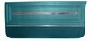 Front Deluxe Door Panel Set for 1966 Chevrolet Chevelle, El Camino & Malibu, All 2-Door Models [2-Tone Turquoise] - image 2