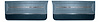 Front Deluxe Door Panel Set for 1966 Chevrolet Chevelle, El Camino & Malibu, All 2-Door Models [2-Tone Blue] - image 1