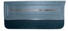Front Deluxe Door Panel Set for 1966 Chevrolet Chevelle, El Camino & Malibu, All 2-Door Models [2-Tone Blue] - image 2
