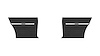 Rear Standard Side Panel Set for 1966 Chevrolet Chevelle, Malibu, Coupe/Hardtop [Black] - image 1