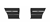 Rear Deluxe Side Panel Set for 1966 Chevrolet Chevelle, Malibu, Coupe/Hardtop [Black]