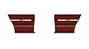 Rear Deluxe Side Panel Set for 1966 Chevrolet Chevelle, Malibu, Coupe/Hardtop [Bronze] - image 1