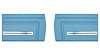 Rear Standard Side Panel Set for 1966 Chevrolet Chevelle, Malibu, Convertible [Bright Blue] - image 1