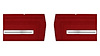 Rear Standard Side Panel Set for 1966 Chevrolet Chevelle, Malibu, Convertible [Red] - image 1