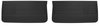 Front Standard Door Panel Set for 1967 Chevrolet Chevelle, El Camino, Malibu, 2-Door Models [Black]