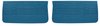Front Standard Door Panel Set for 1967 Chevrolet Chevelle, El Camino, Malibu, 2-Door Models [Bright Blue] - image 1