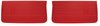 Front Standard Door Panel Set for 1967 Chevrolet Chevelle, El Camino, Malibu, 2-Door Models [Red] - image 1
