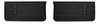 Front Deluxe Door Panel Set for 1967 Chevrolet Chevelle, El Camino, Malibu, 2-Door Models [Black]