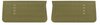 Front Deluxe Door Panel Set for 1967 Chevrolet Chevelle, El Camino, Malibu, 2-Door Models [Gold] - image 1