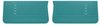 Front Deluxe Door Panel Set for 1967 Chevrolet Chevelle, El Camino, Malibu, 2-Door Models [Turquoise] - image 1