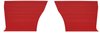 Rear Standard Side Panel Set for 1967 Chevrolet Chevelle, Coupe/Hardtop [Red] - image 1