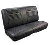 Rear Bench Seat Upholstery Kit for 1967 Chevy Chevelle, Coupe, Hardtop [Madrid Grain Vinyl Black] - image 1