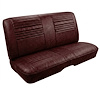 Rear Bench Seat Upholstery Kit for 1967 Chevy Chevelle, Coupe, Hardtop [Madrid Grain Vinyl Red] - image 1