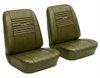 Front Bucket & Rear Bench Seat Upholstery Kit for 1967 Chevy Chevelle, Convertible [Madrid Grain Vinyl Gold] - image 2