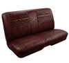 Front Split Back Bench & Rear Bench Seat Upholstery Kit for 1967 Chevy Chevelle, Convertible [Madrid Grain Vinyl Red] - image 3