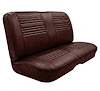 Rear Bench Seat Upholstery Kit for 1967 Chevy Chevelle, 4-Door Wagon [Madrid Grain Vinyl Red] - image 1