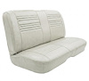 Rear Bench Seat Upholstery Kit for 1967 Chevy Chevelle, 4-Door Wagon [Madrid Grain Vinyl White] - image 1